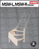 FAKRO zatočení MSW -L/R k mlynářským schodům MSS Superior